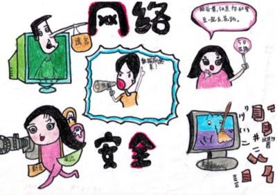 衡水市景县 “画‘饭圈’乱象·绘网络安全”儿童画作品展示圆满举行